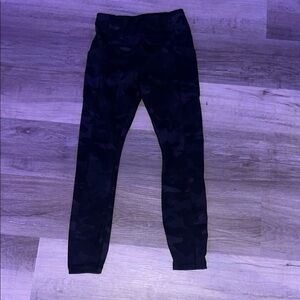 Avia Black Leggings Tapered Elastic Waist